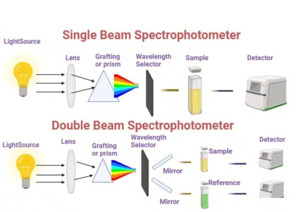 Single-Beam vs. Double-Beam UV-Vis Spectrophotometers